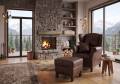 Cambridge mit Hocker in Leder Rancho Brown