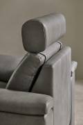 10 Bologna Kopfstütze Relax Rückenansicht in Leder Valcona Steel